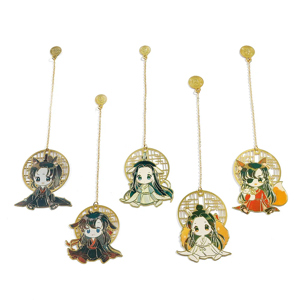 Wholesale High Quality New Design Metal Crafts Custom Gold Plated Book Marks Etched Brass Bookmark with Logo