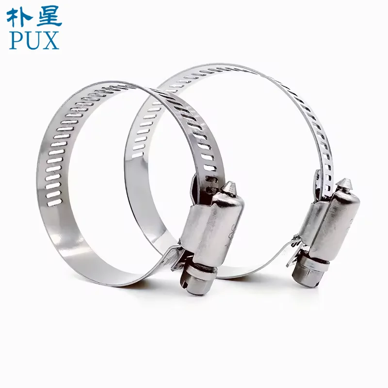 Industrial Grade  Stainless Steel American Worm Drive Hose Clamp, 12mm/16mm/19mm/25mm, Corrosion Proof, Used in Heavy Machinery
