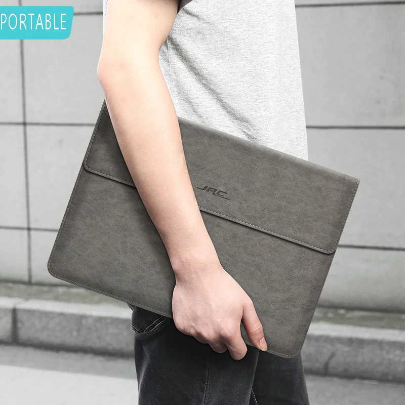 
Hot sale PU Leather Laptop Sleeve Case With Stand Holder Bag For 13 14 15inch Computer Bag 