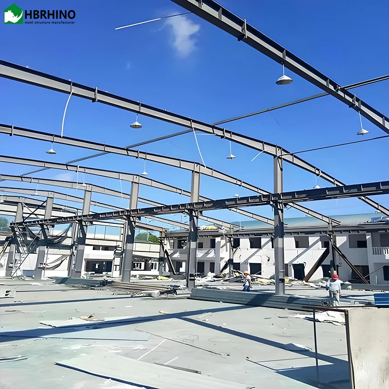 (EPS/PU/XPS/rock wool+) Sandwich Wall Panel Prefabricated Steel Structure Warehouse Prefabricated Warehouse Building