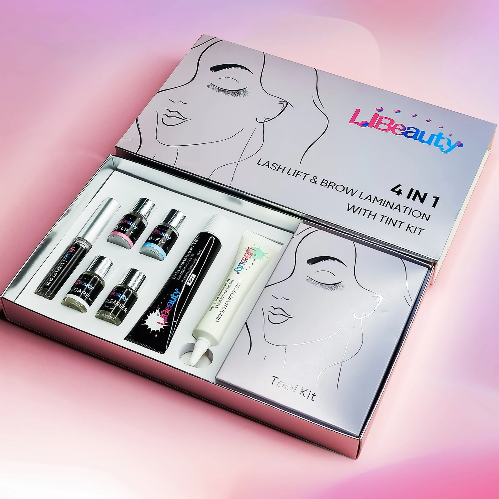 Hot Sale Lash Lift and Brow Tint Kit Professional Keratin Korean Lash Lift and Tint Kit Lash Brow Dye Tint Kit