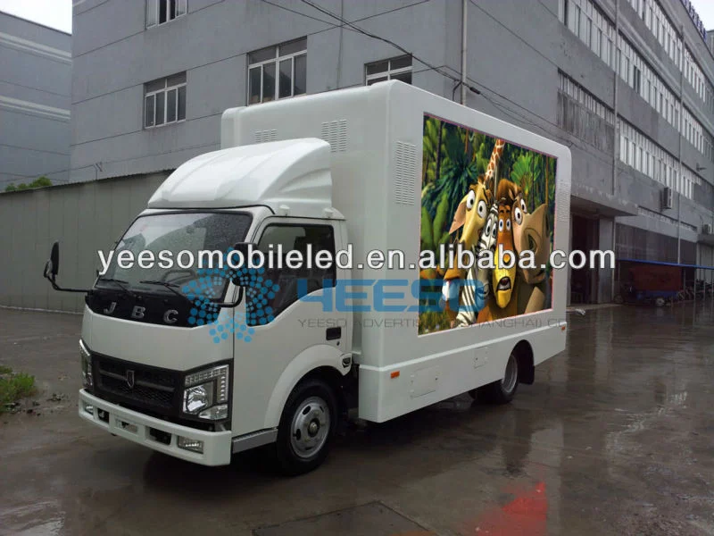 
YEESO New Product for 2014 Mini LED Media Car YES-V6S Custom Mobile Advertising Trailer. 