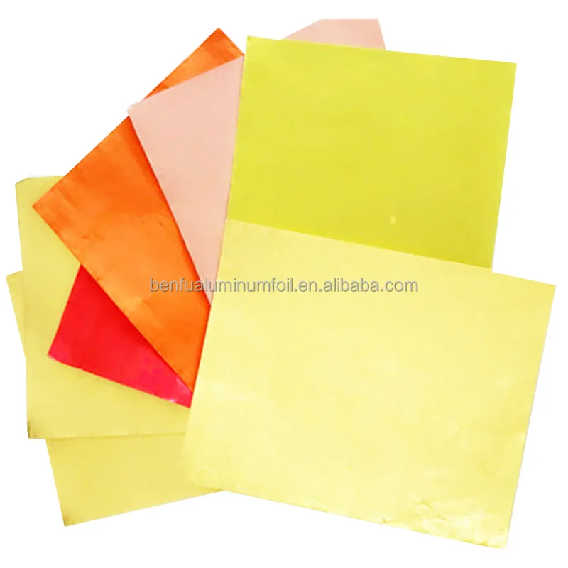 12 Micron Aluminum Foil Sheet Size 10 cm * 10 cm 100 Sheets in One Bag
