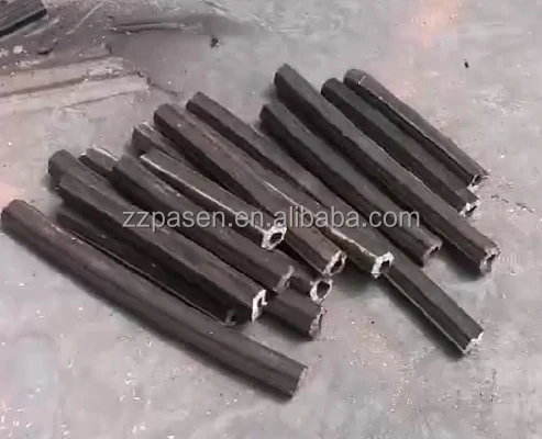 Rice husk sawdust and wood chips briquette press charcoal making machine