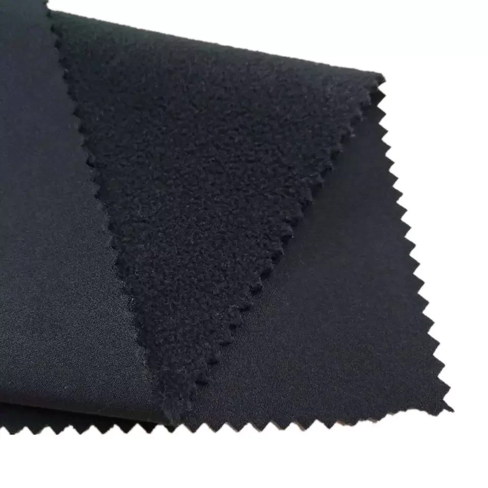 High quality 100% polyester  fabric waterproof stretch 3 layers softshell fabric textiles softshell fabric bonded
