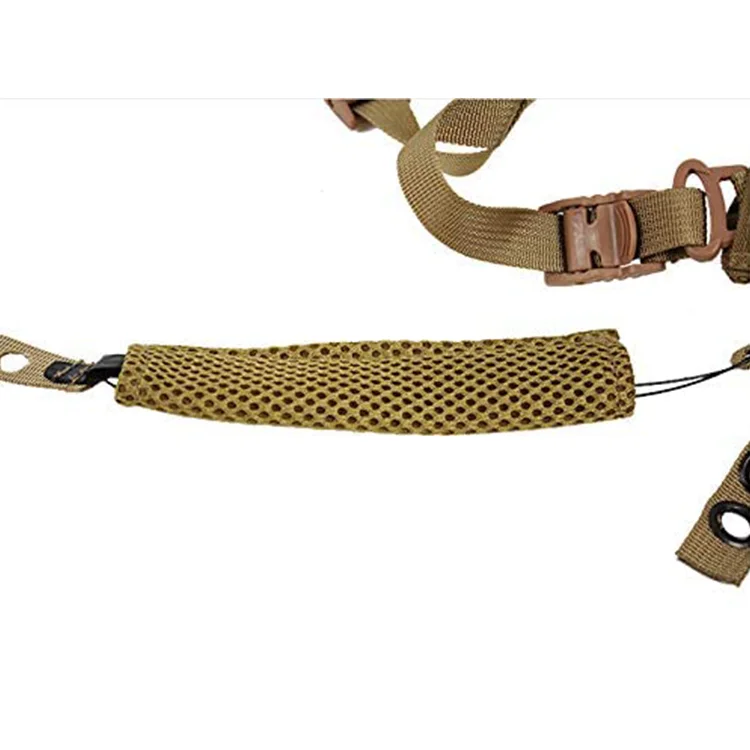 REVIXUN Helmet Chin Strap 4 Points for Tactical Fast/MICH/IBH Bump Helmets X-Nape Suspension System Helmet Chin Strap