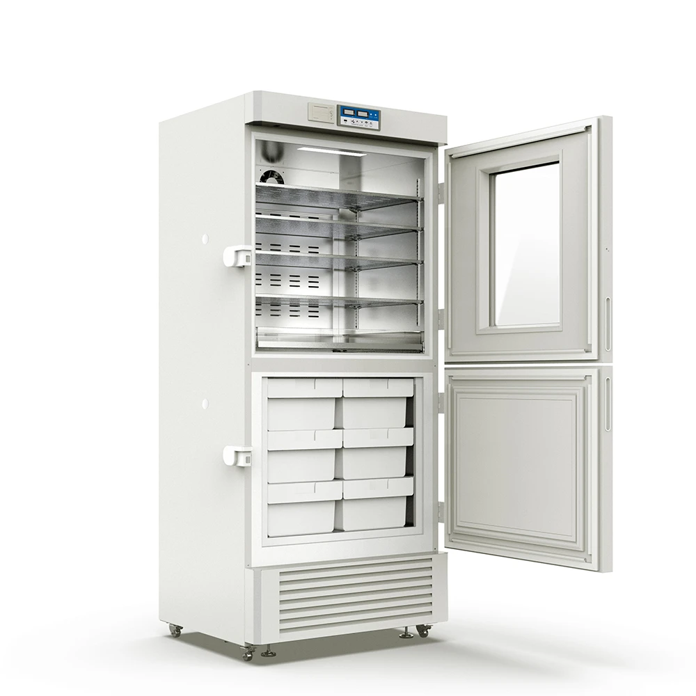 Hot Sales Meling Intelligent Automatic Defrost 2~8/-10~-40 Noiseless Lab Refrigerator and Freezer with Access Port