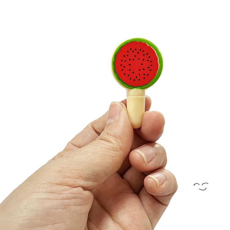 Plastic Lollipop Shape Fruits Ball-Point Pen Toys For Children Early Educational Toy