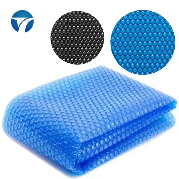 Customized Blue Bubble Solar Pool Cover Blanket 200/400/500/600/700 μm Heat Preservation Evaporation Reduction