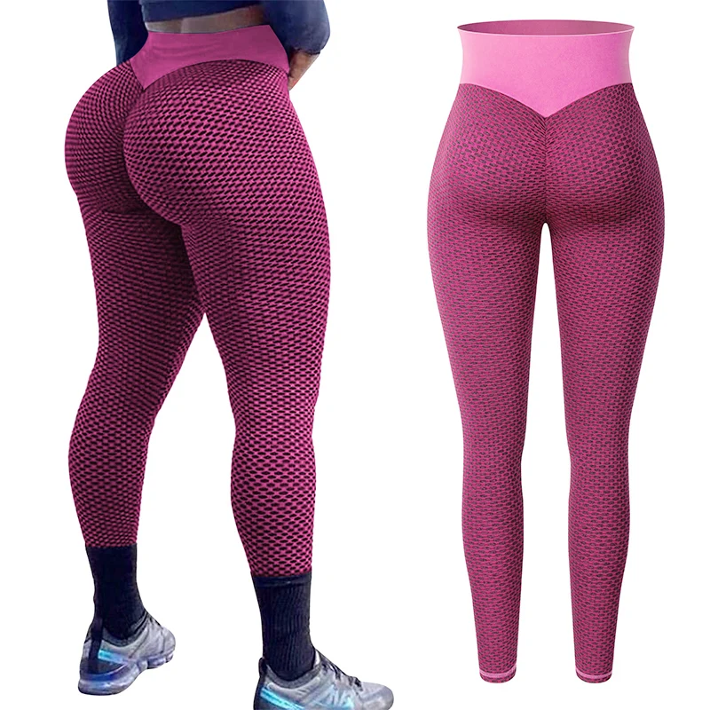 360g Mesh Leggings Active Wear Honeycomb Butt Scrunch Leggings Booty Yoga Pants TikTok Butt Lifting Leggings