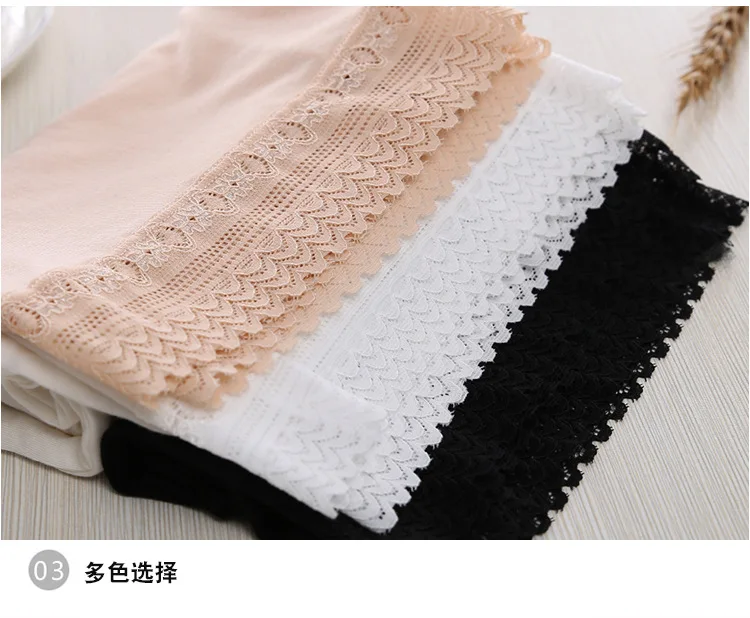 Factory Direct Sale Solid Color Safety Pants Modal Comfortable Girls Lace Boyshort Panties