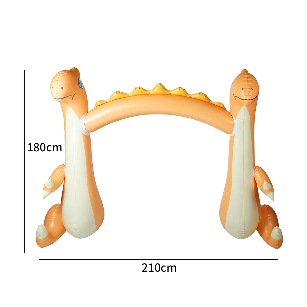 Hot sale dinosaur giant water summer play outdoor commercial water play toy inflatable arch for children