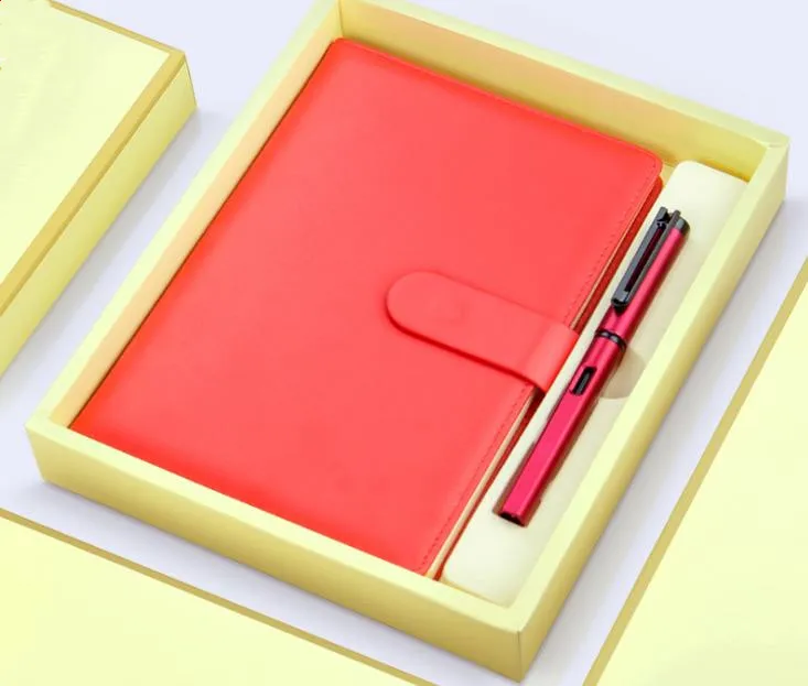 
 Оптовая продажа, индивидуальные офисные канцелярские принадлежности A6, подарочные ручки и блокноты, роскошные деловые подарочные наборы  