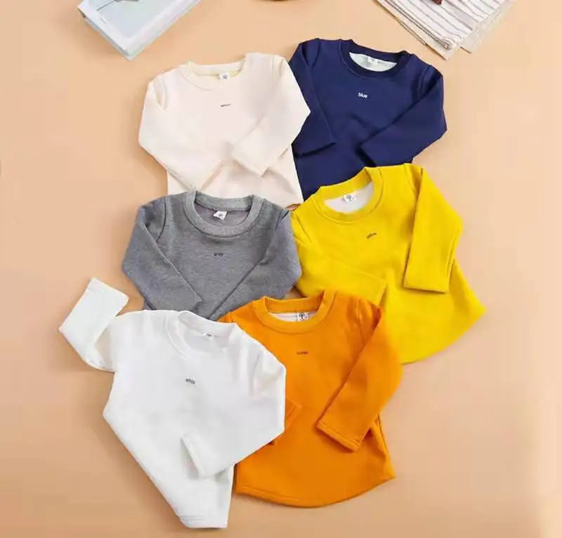 
Customized logo design 100% cotton children plain kids pullover hoodies for boys and girls 