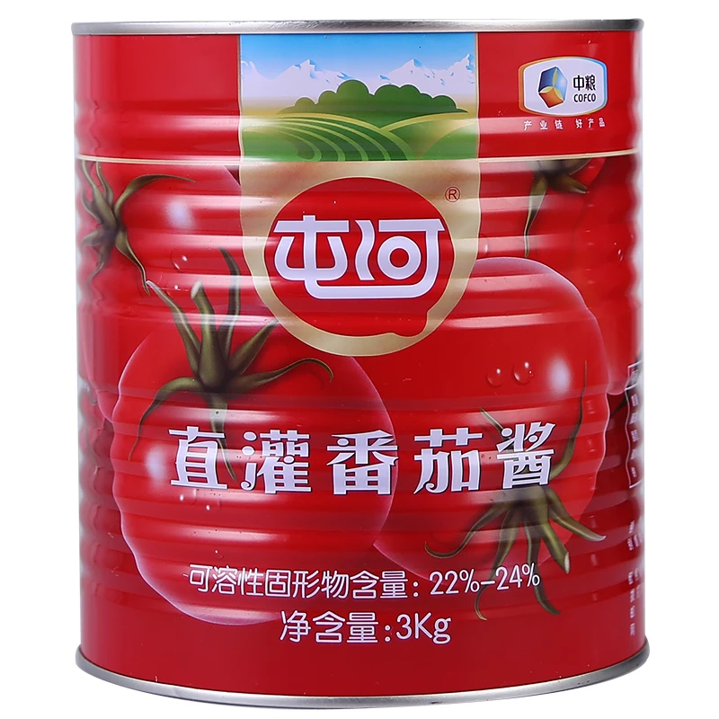 Томатная паста 3 кг Brix 22%-24% красного цвета томатная паста большое количество низкая цена для использования в ресторане/дома