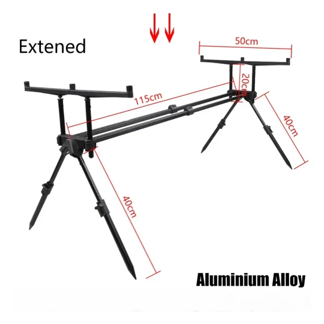 Wholesale Aluminum 3 Fishing rod pod for 1 rod carp fishing Fishing Rod Pod For Carp