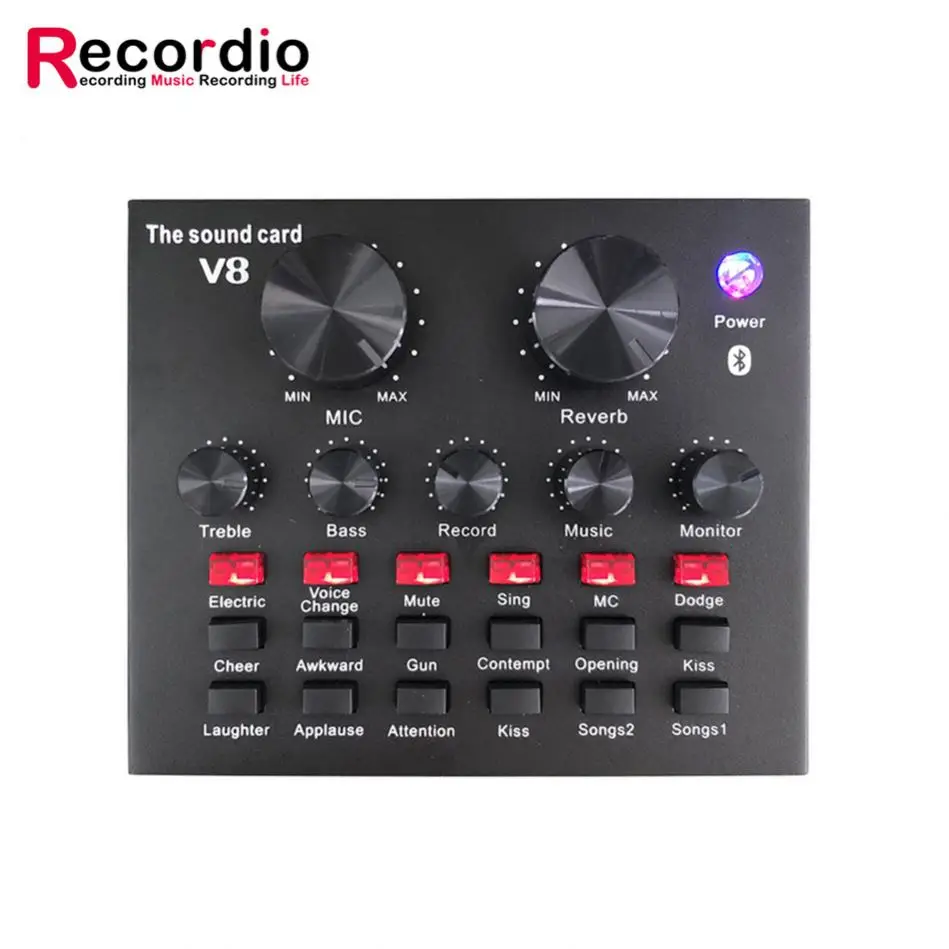 GAX-V8 студии звукозаписи звуковая карта аудио-Интерфейс микрофон комплект Studio по отличной цене