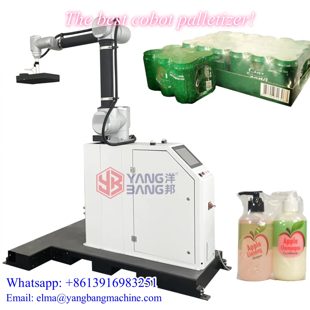 YB-MD16 Automatic Collaborative Robots Pelltizer Water Drink Bottles Robot Stacker Machine