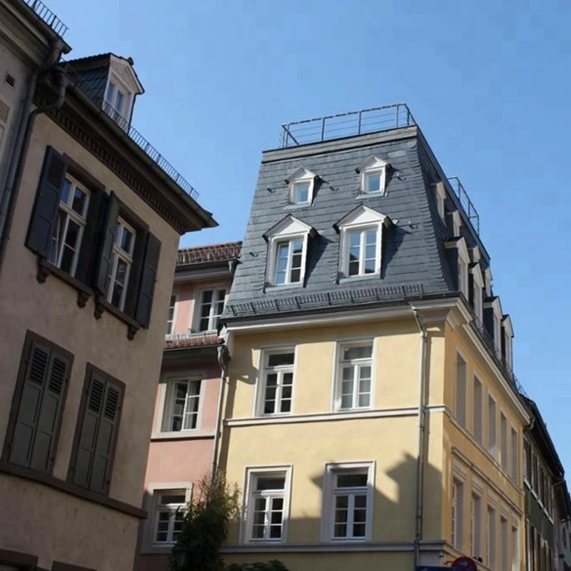 Chinese Natural Stone Roofing Classic Style Black Roof Slate Tiles