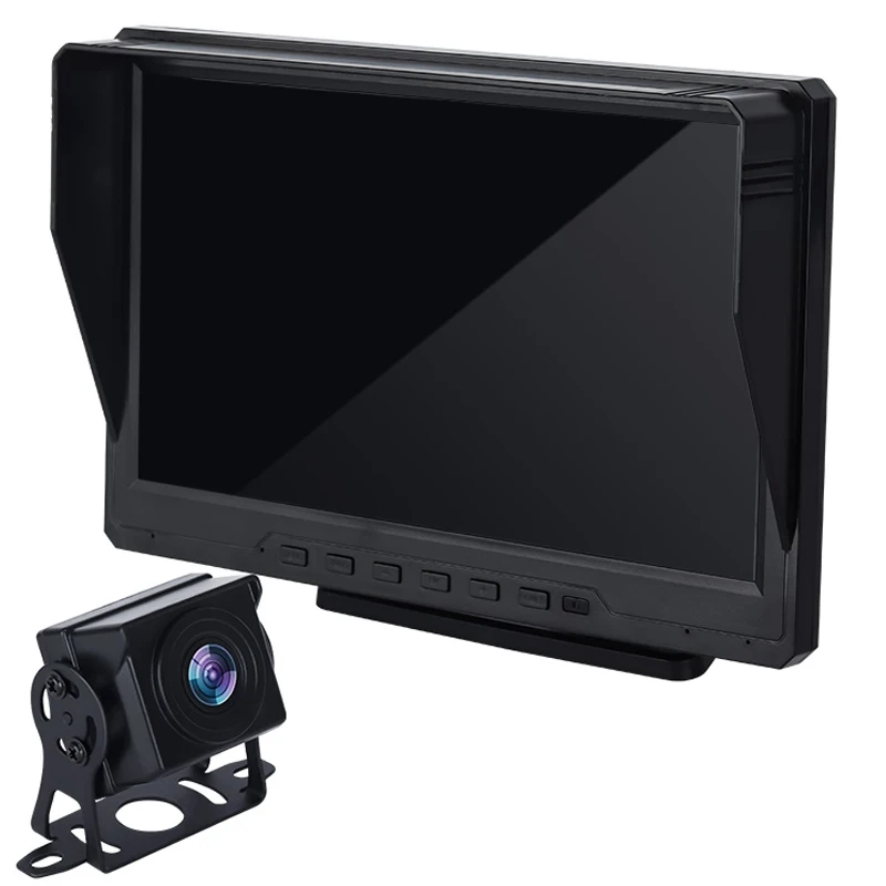 AHD Recording DVR 7 Inch Car Monitor with 1920*1080P Vehicle Rear View Camera for Truck Bus Support SD Card