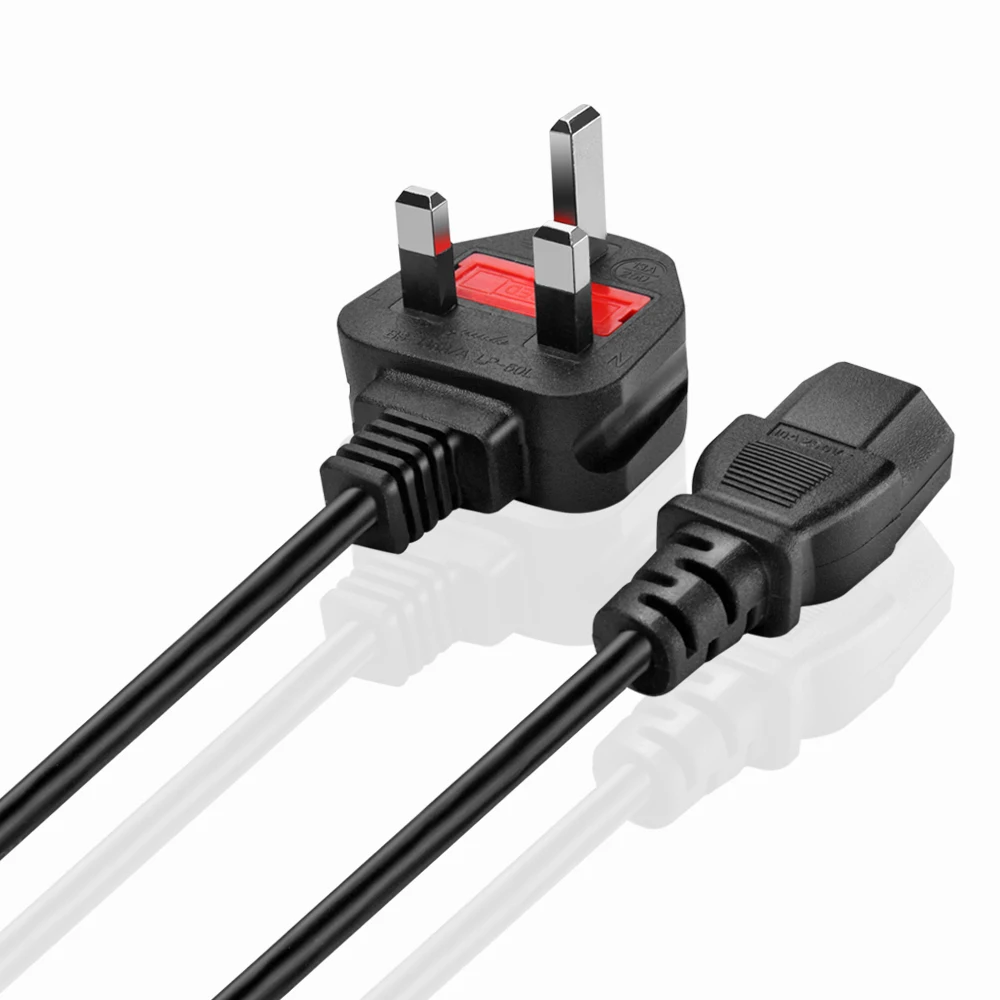UK Power Cord Ps3 Charging Cable Ps3 Ps4 Power Cable 1.5M UK 3P Plug To IEC C7 Figure 8
