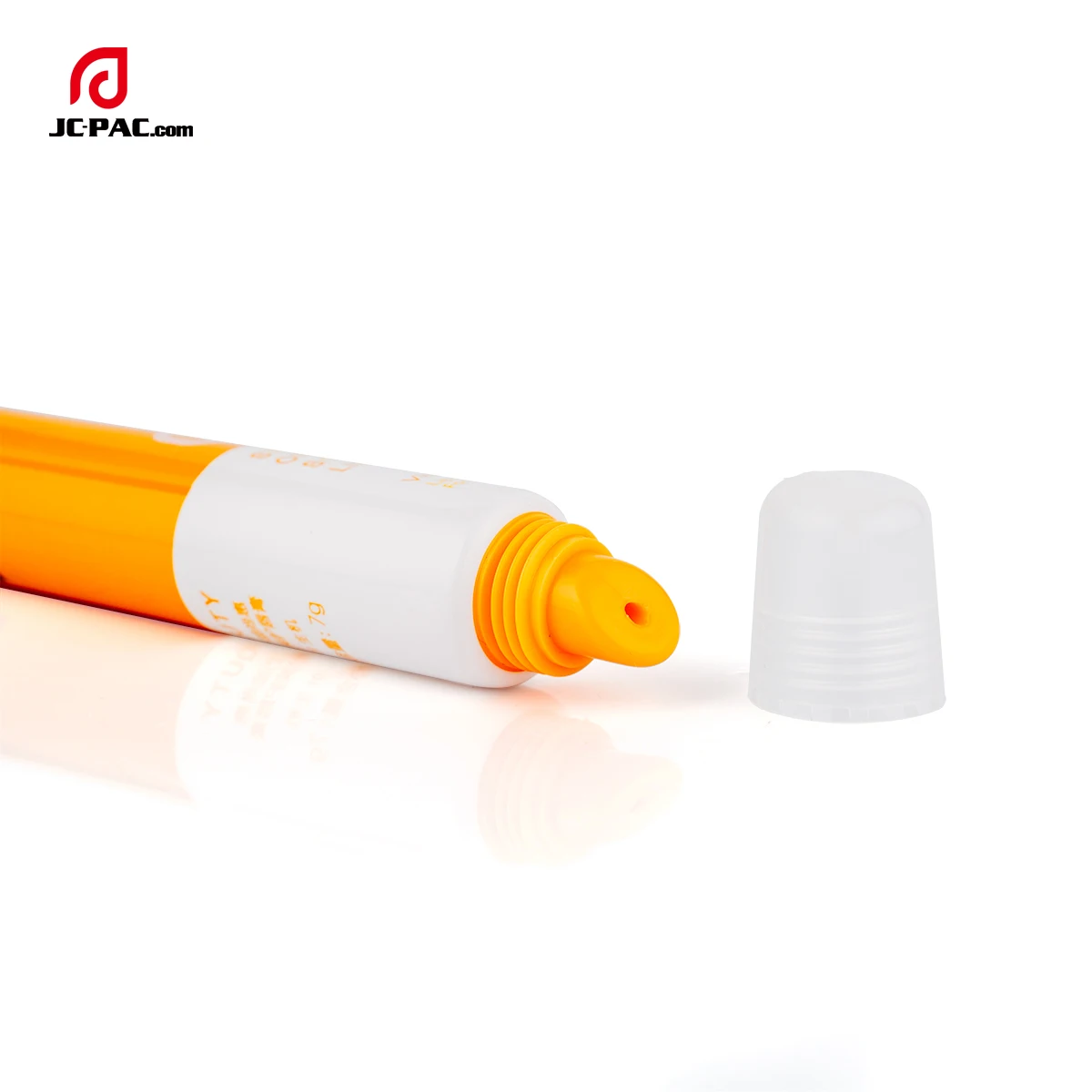 Transparent Lip Gloss PE Plastic Tube with Dia19mm, Lip Blam Container 10ml 15ml Squeezed Lip Gloss Tube