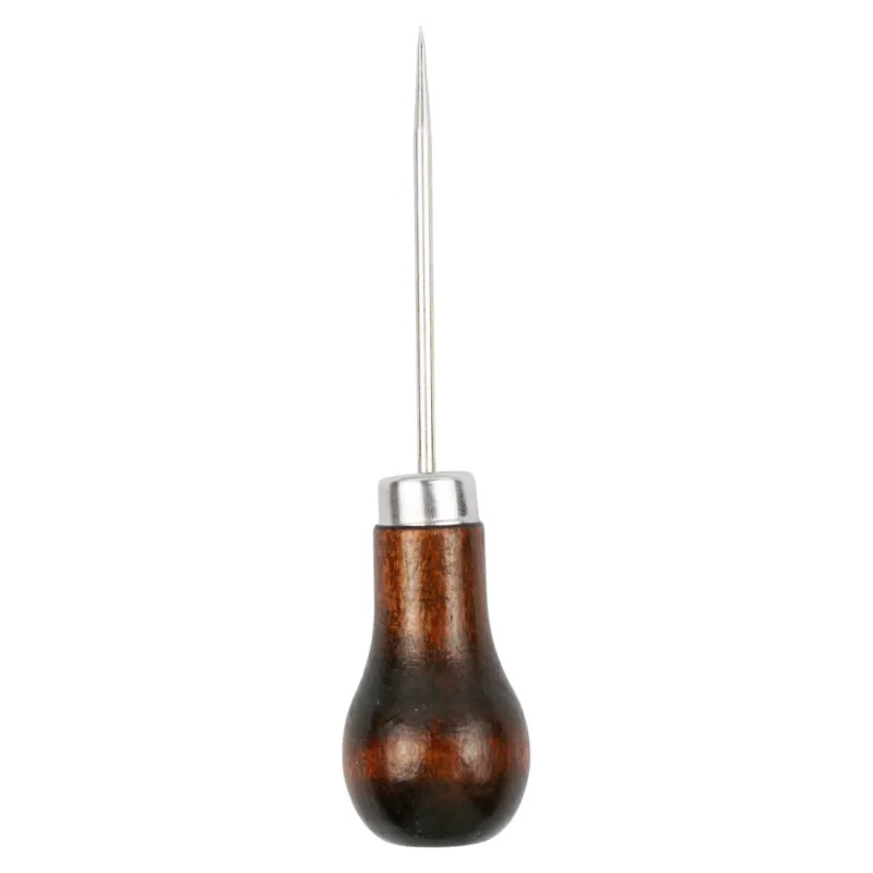 Wholesale Leather Making Tools Tongwood Handle Single Hoist Sewing Pointed Awl