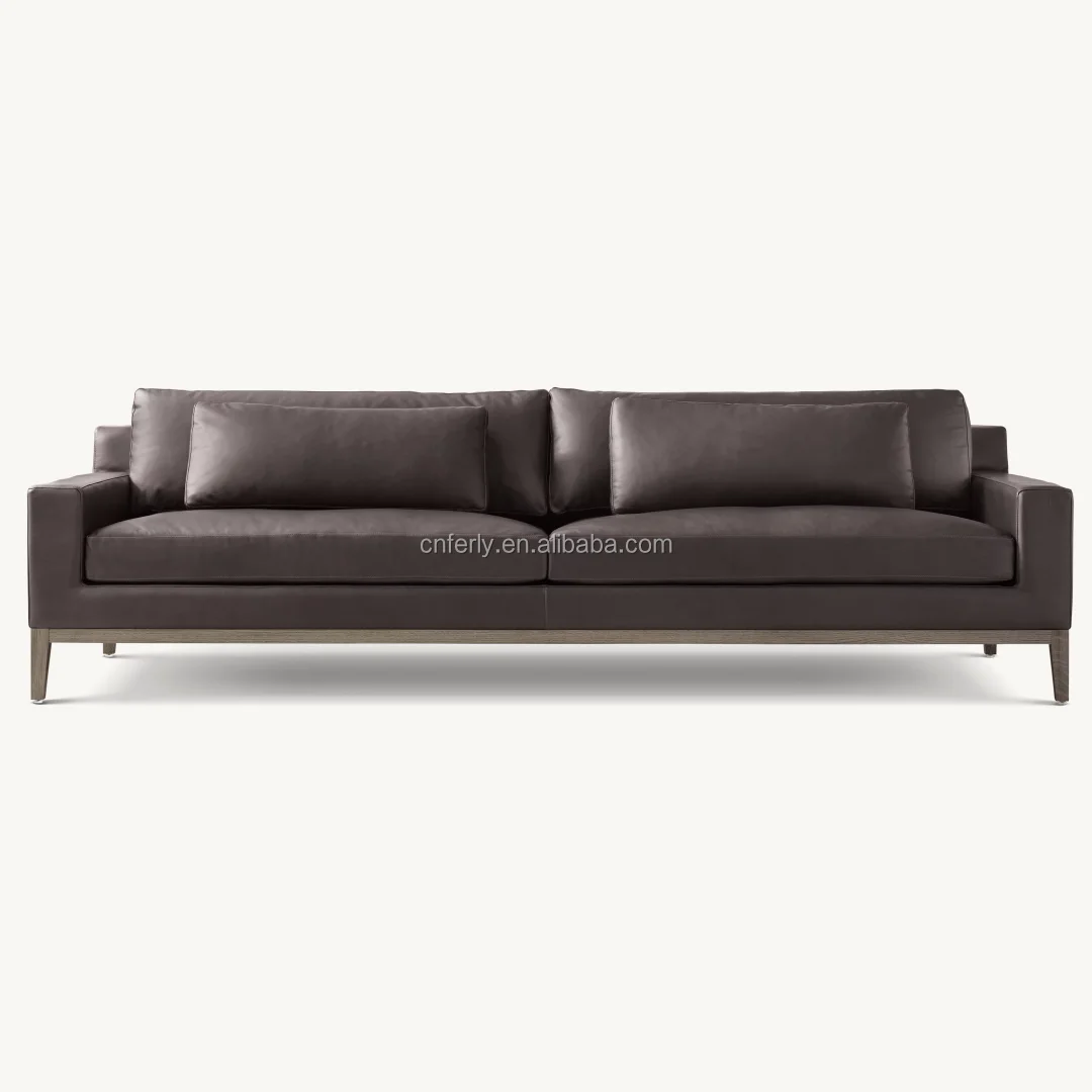 Ferly Hot Sale Italian Sofa Set Furniture Living Room Furniture Genuine Leather Sofa