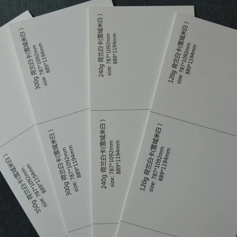 
ivory tint Netherlands White color card paper for box, hand craft bags and hang tags 