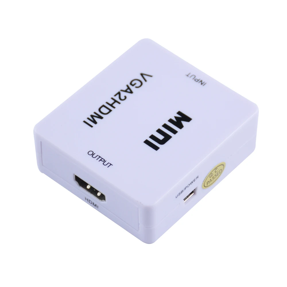 
SIPU 1080p Mini Vga to Hdmi Adapter HD HDTV Vga to Hdmi Converter for PC Laptop Monitor HDMI Adopter/ce 12 Months 3d/hd/4k*2k Ce 