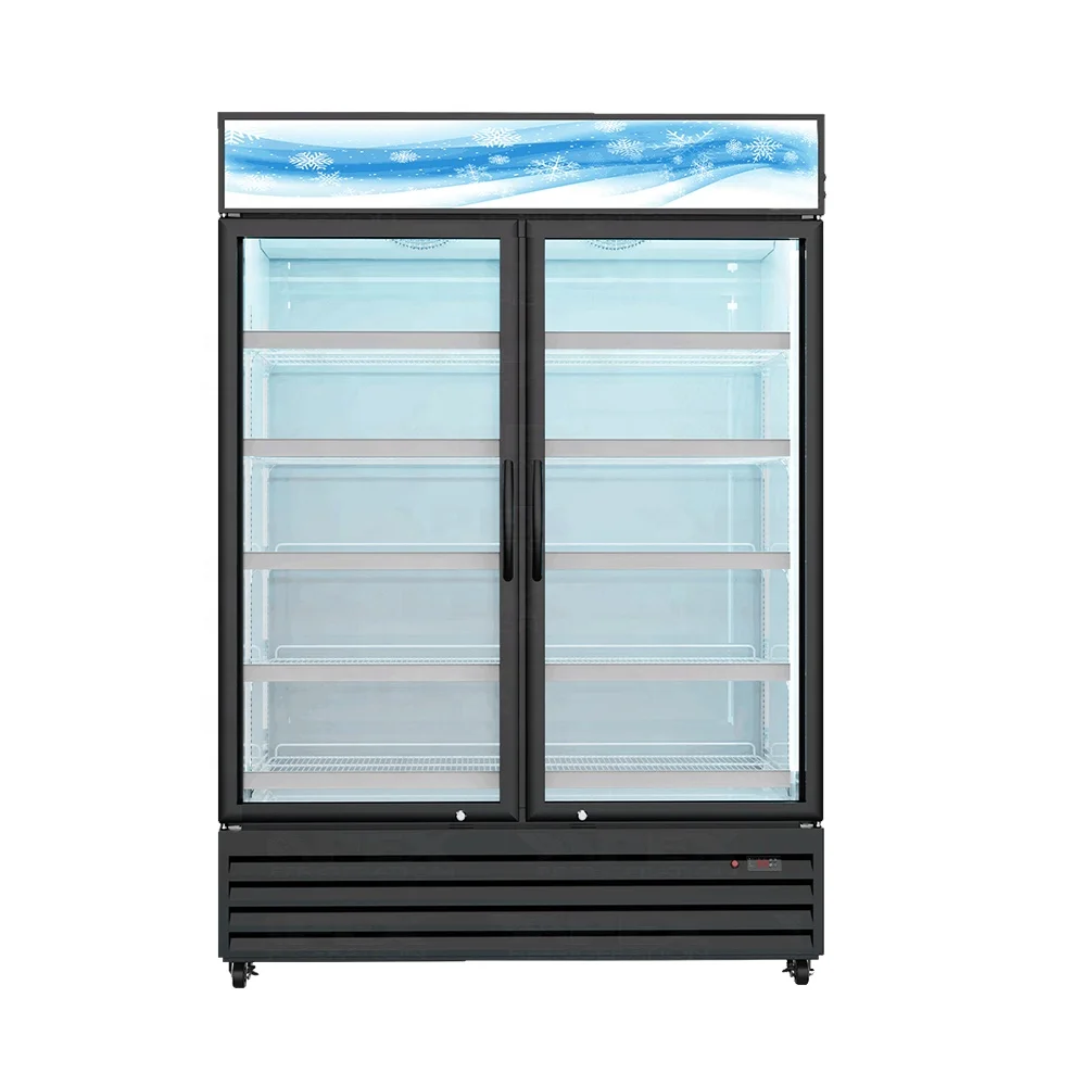 Apex Upright Commercial Beverage Display Cooler With Wheels