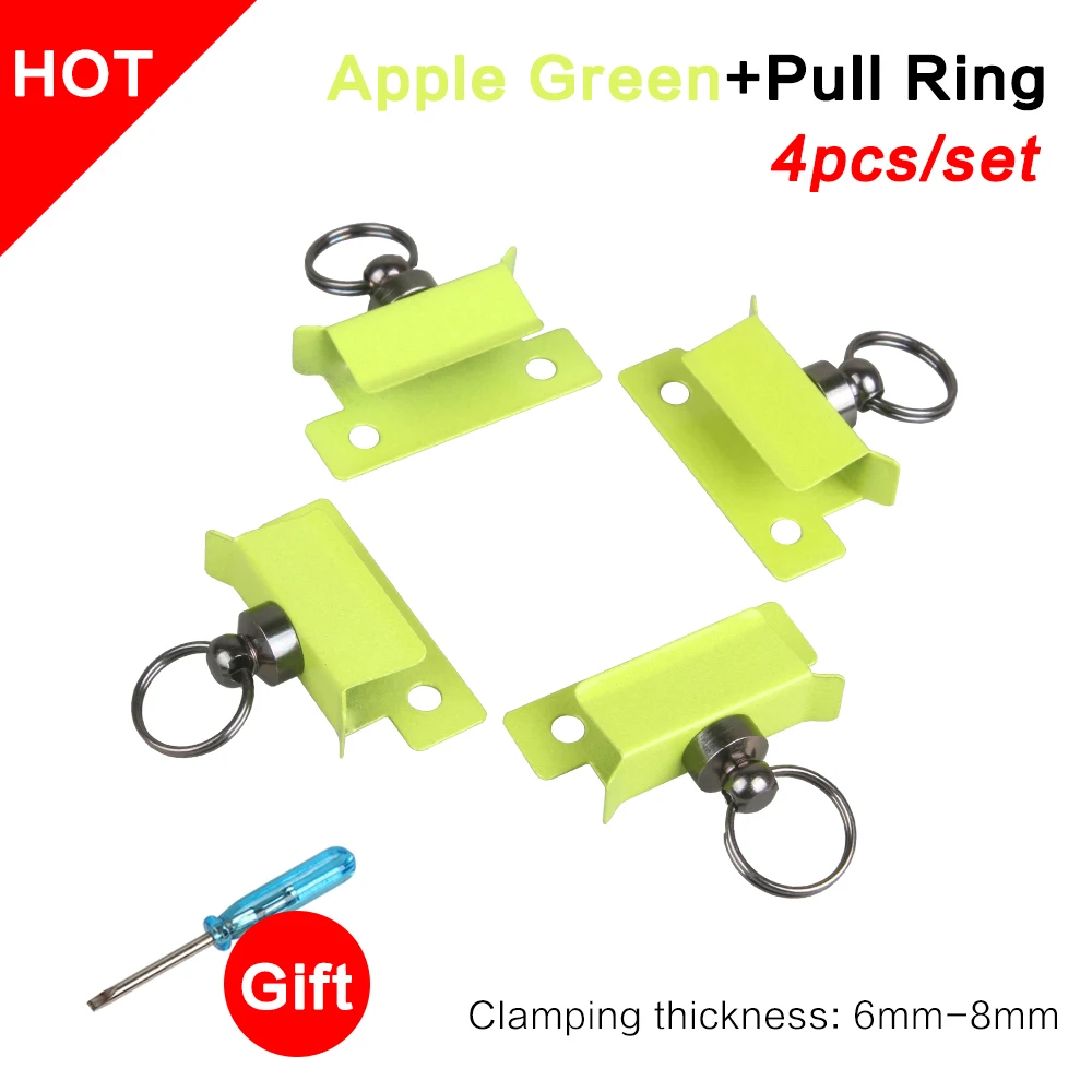 3DSWAY 4pcs Glass Hotbed Platform Retainer 3D Printer Parts Heated Bed Build Plate Fixation Fix Clamp Clip Ender 3