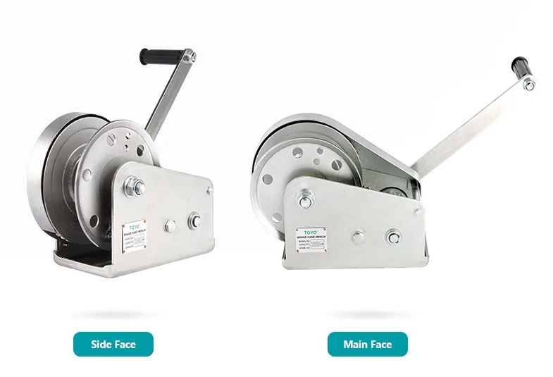 High Quality Chinese Manufacturer Mini Aluminum Brake Pulling 1 3 5 Ton portable and durable Manual Hand Winch