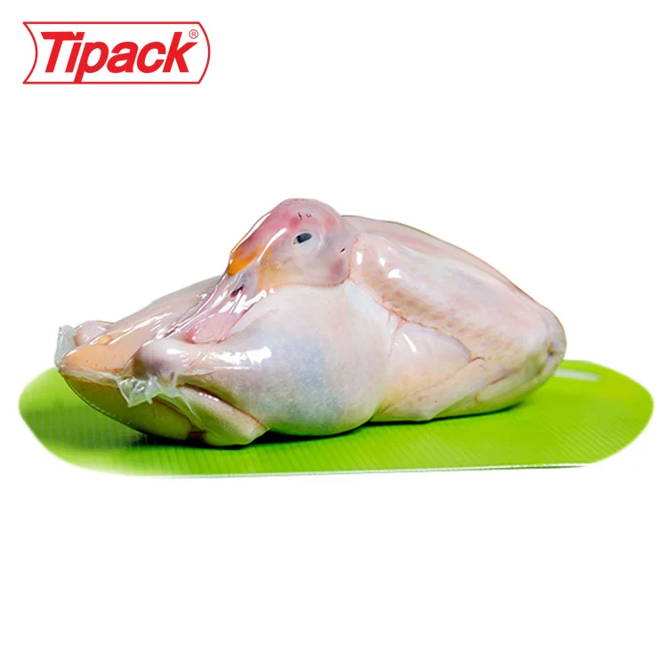 Tipack preformed shrink bags white food grade  shrink bagging for chickens PVDC