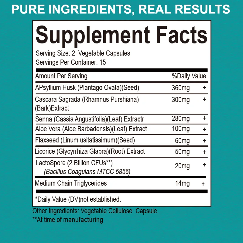 Manufacturer 15 Day Colon Cleanser Detox Detox Cleanse Diet Pills Colon Cleanse Capsules For Digestive Supplements