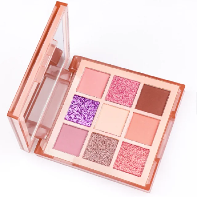 9 colors nude cheap cosmetic fashional glitter eyeshadow palette makeup