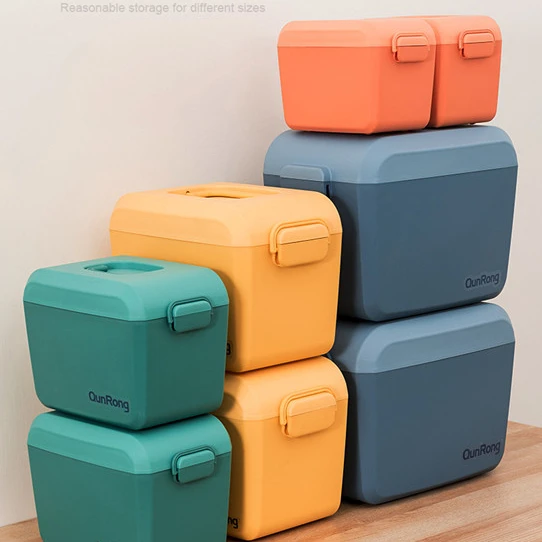Children Toys Storage Household Plastic Desktop Storage Box Snack Storage Box Baby Color Mud Building Blocks Organizer Box