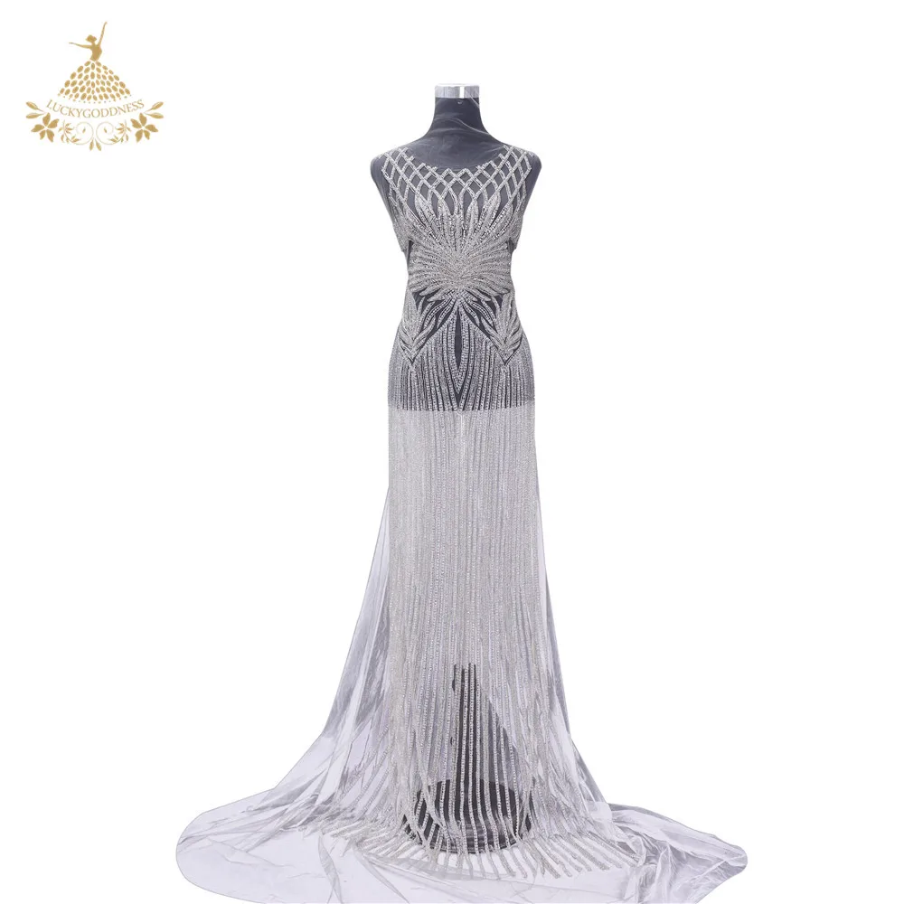 Свадебные Длинные нашивки со стразами Аппликация для свадебного платья