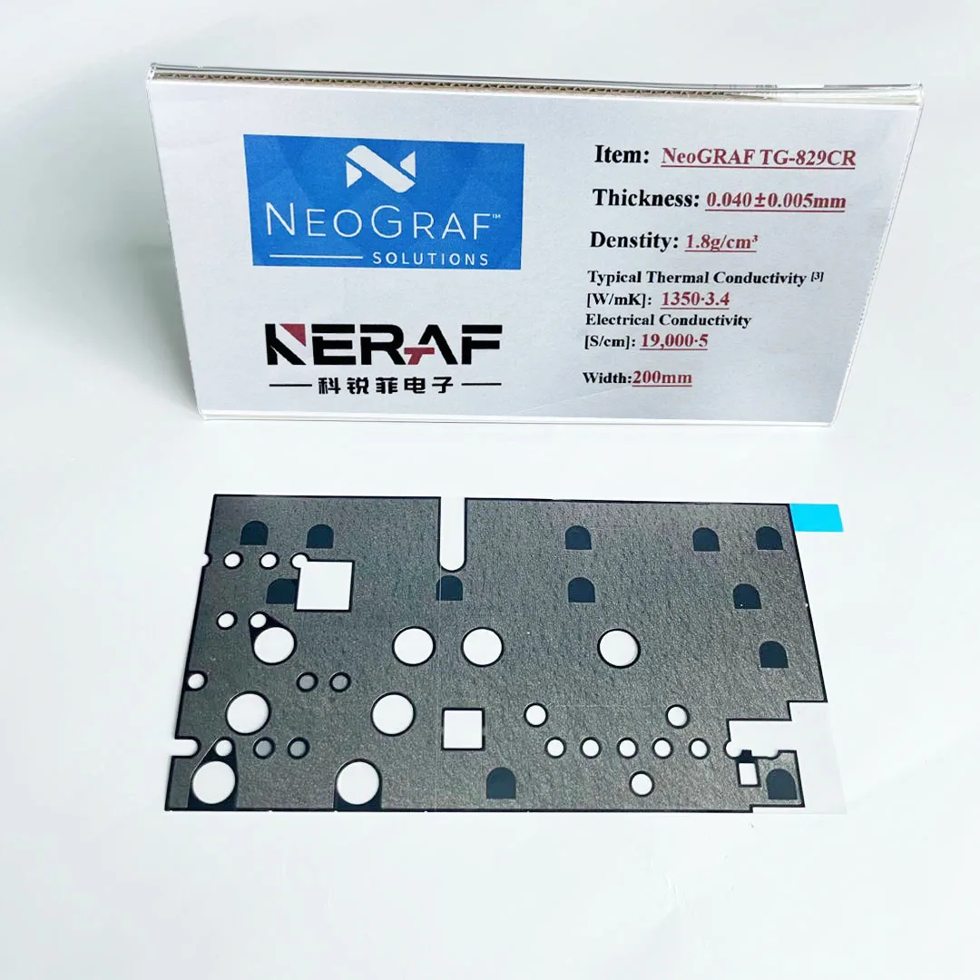 NeoGRAF eGRAF G-829CR Synthetic Graphene Foil Thermal Management Design Die-cutting Solutions For PC NB Consumer Electronics