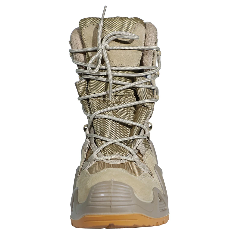 Double Safe Factory  Coyote Leather Tactical Hiking Outdoor Jungle Boots Combat Trekking Boots