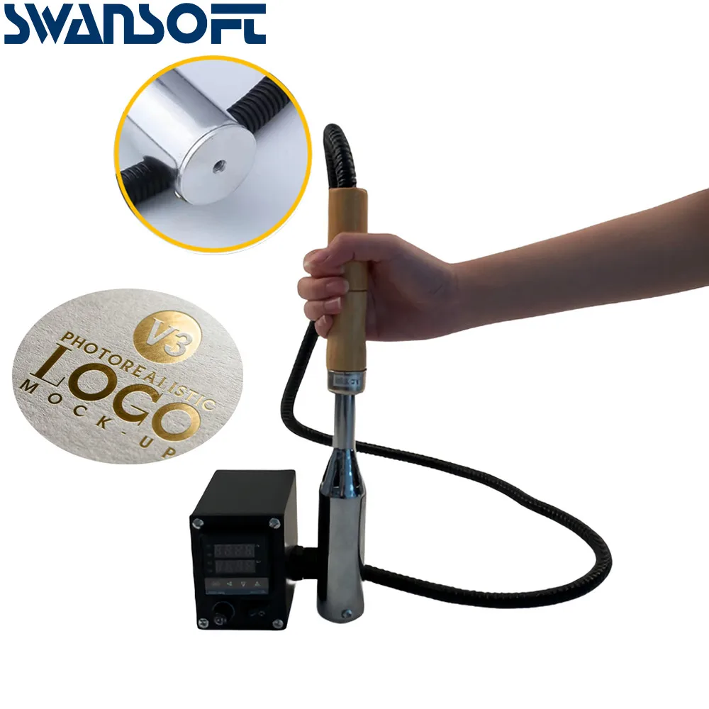 Handheld Brand Hot Stamping Machine cake branding machine LOGO Leather Embossed Wood marking embossing machine 40*40MM