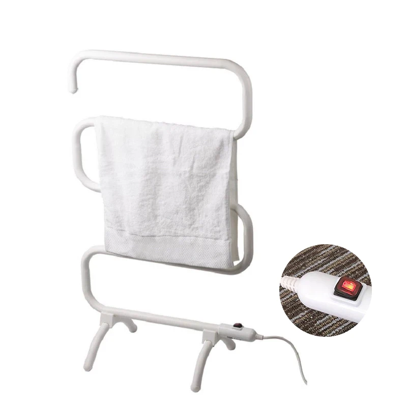 hotel bathroom Black Towel Rails heated electric towel radiator towel warmer drying rack