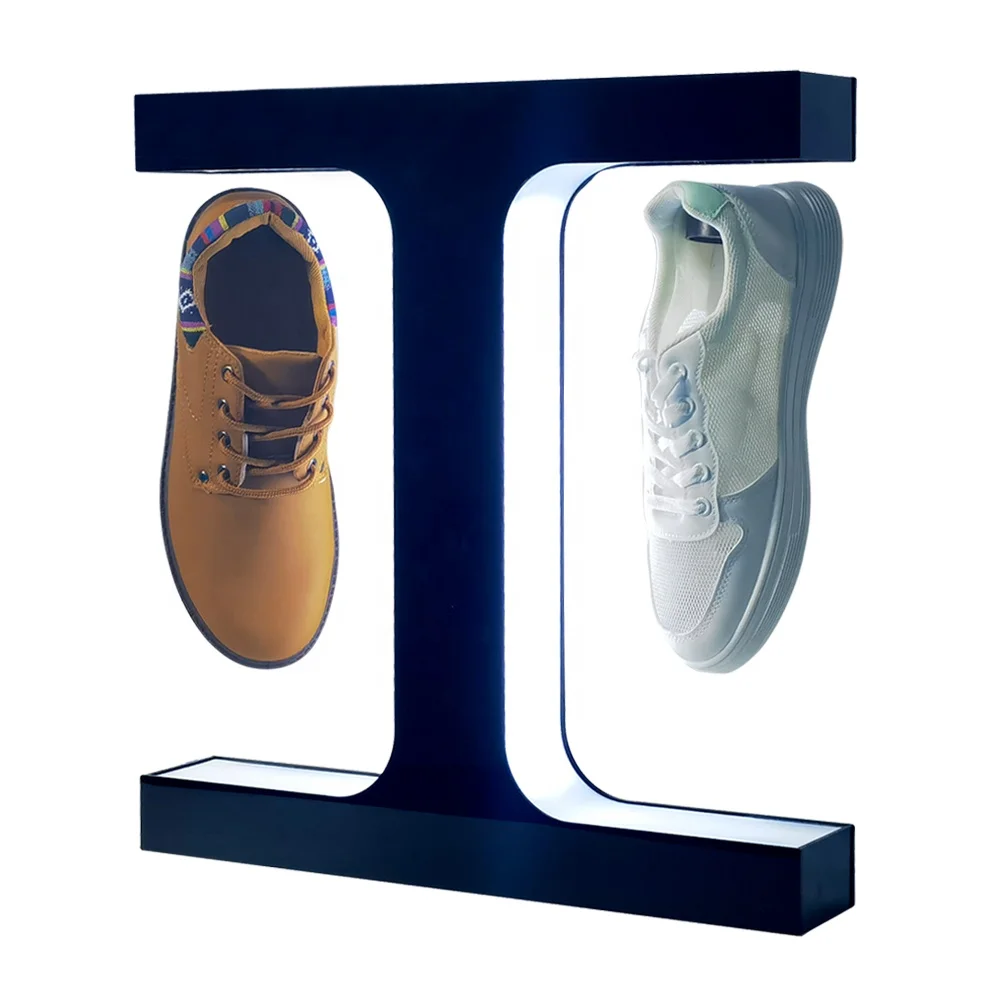 New Pattern Acrylic Advertising shoe display stand Magnetic Floating Shoe Display Levitating Sneaker Display shoe floating Racks