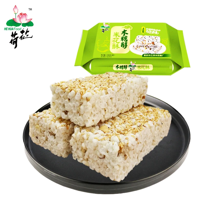Healthy chinese snack rice cracker cookies 240g/bag xylitol
