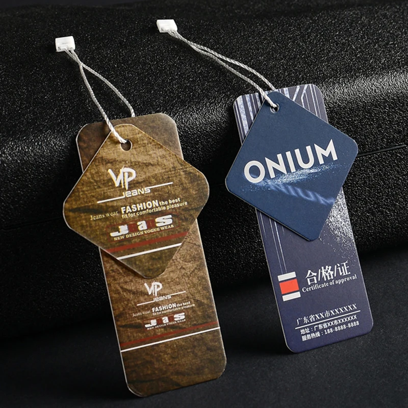 Factory Price Custom Garment Accessories Tags For Clothing Hang Tag Label Custom Clothing Label Tags