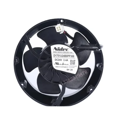 Оригинальный сервопривод 12 В 48 DC24V 3.4A AC высоковоздушный инвертор D1751U24B8PP363 Вентилятор охлаждения