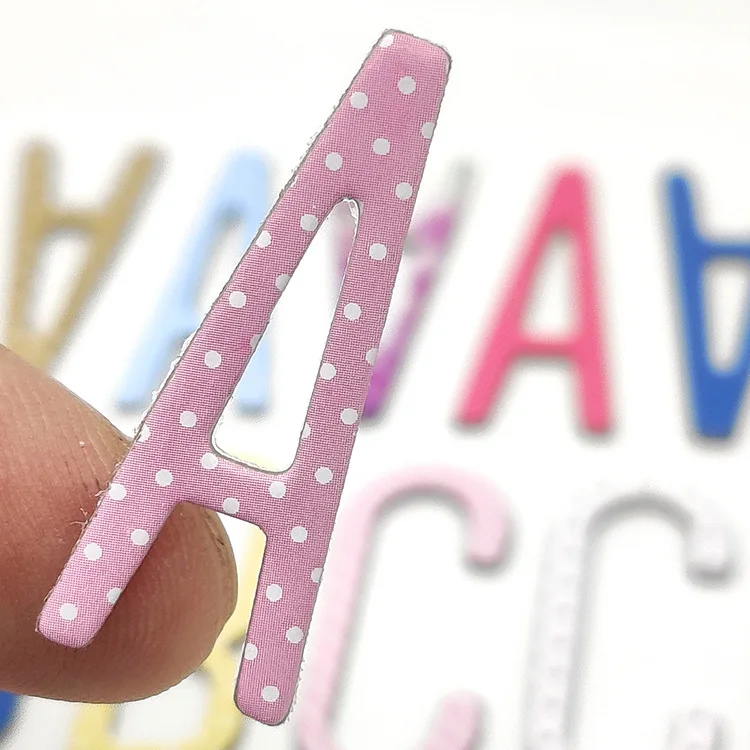 DIY handbook stickers hard card paper camouflage English 26 alphanumeric stickers Stickers