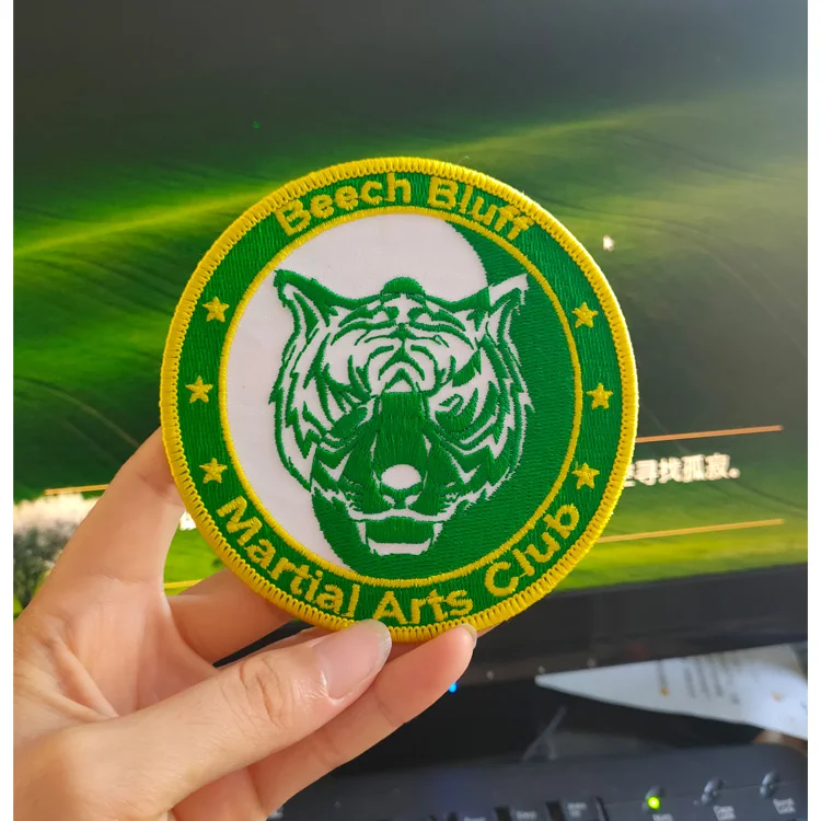 Bags Free In Stock Custom Color Iron-on Backing Cheap Embroideryes T Cartoon Patches Embroidered Patch Machine