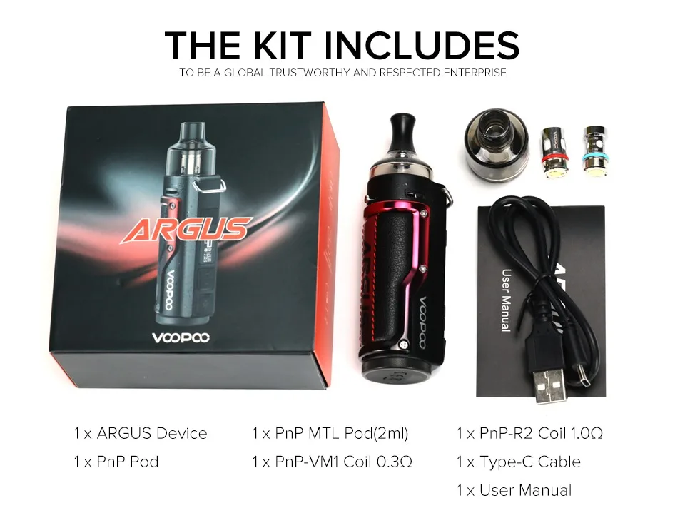 Argus X Pod Mod Kit 80W 4.5ml Magnetic PnP Pod Tank 3000mAh  No 18650 Battery