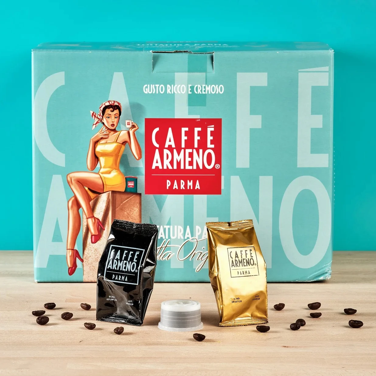 Armeno Caffe Srl Brand  100Pcs In Boxes Mellow Taste Coffee Powder Capsule For Lavazza Espresso Point Fap Machine